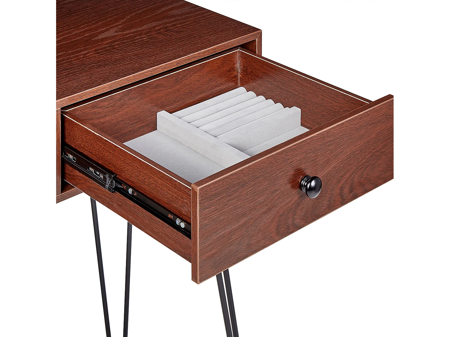 Kaptafel LOIX LED Donkerbruin