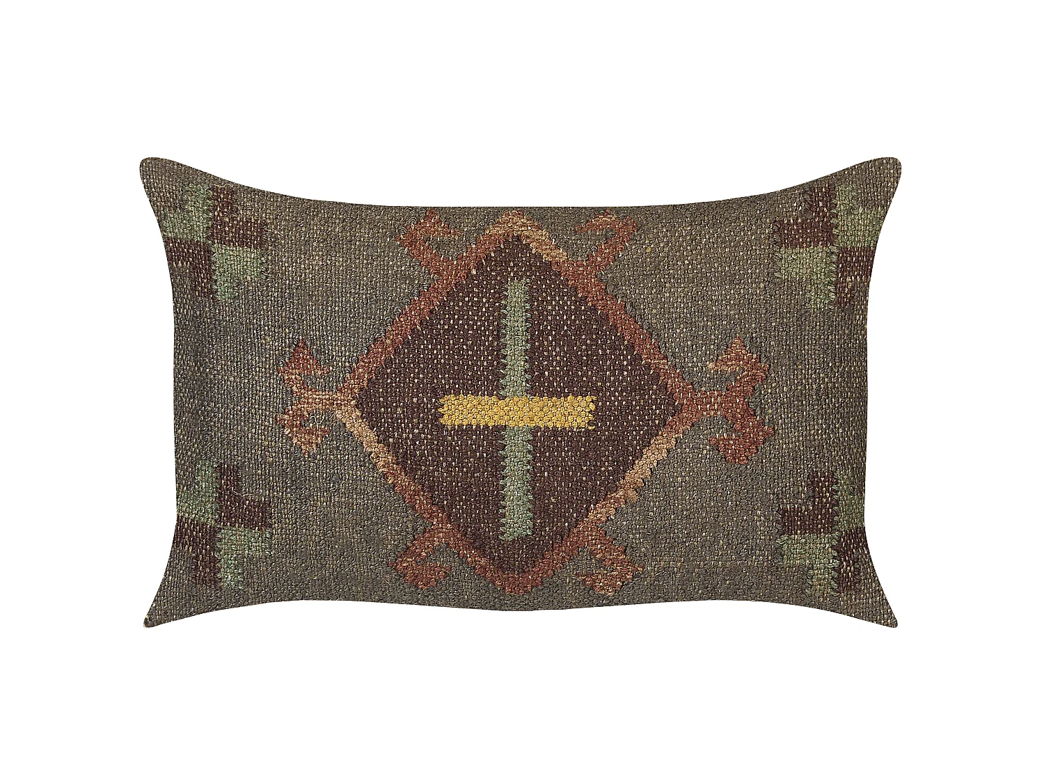 Sierkussen KATORA Jute 30 x 50 cm Groen Oosters patroon