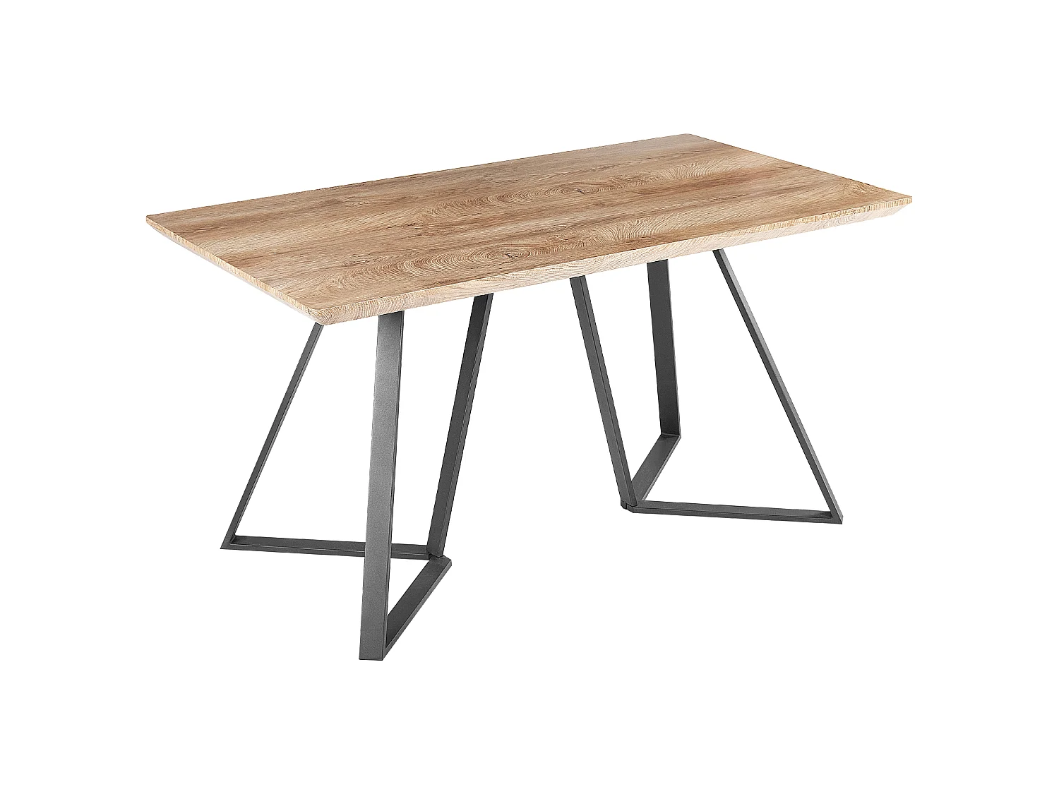 Table de repas UPTON Marron clair 140 cm 80 cm