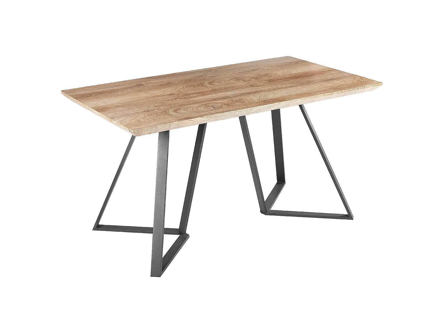 Table de repas UPTON Marron clair 140 cm 80 cm