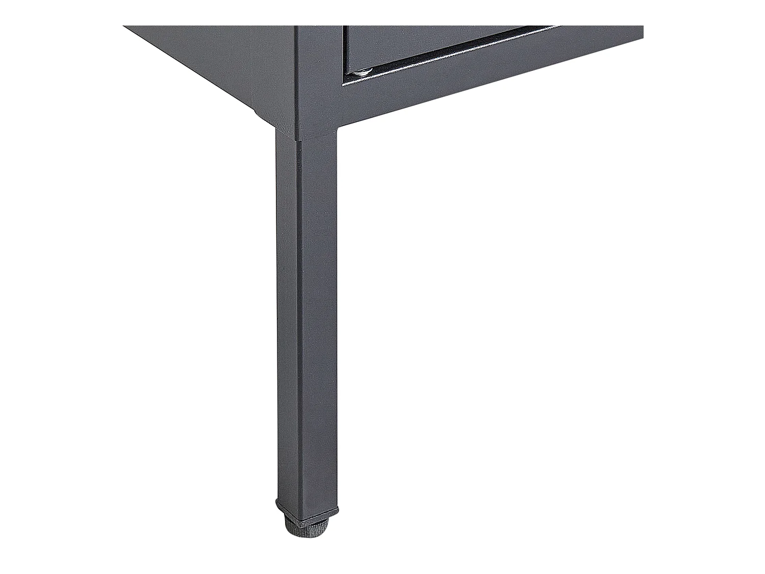 Witryna FOXTON Metal 80 cm Czarny