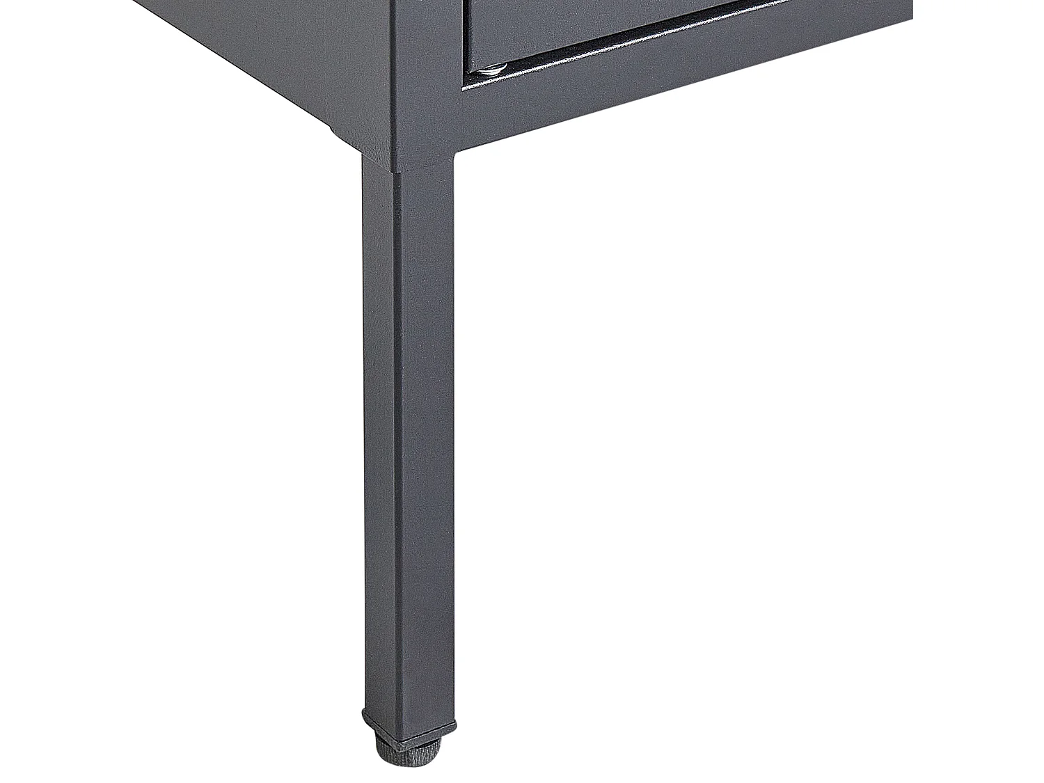 Vitrine en verre FOXTON Métal 80 cm Noir