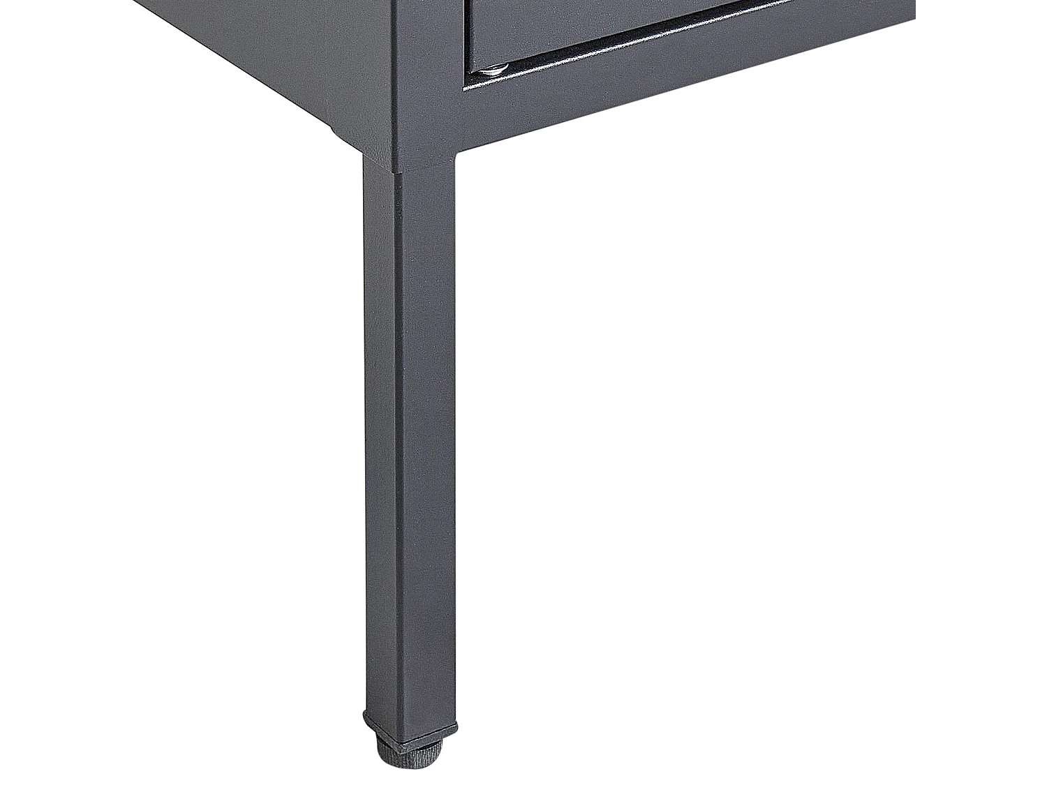 Witryna FOXTON Metal 80 cm Czarny