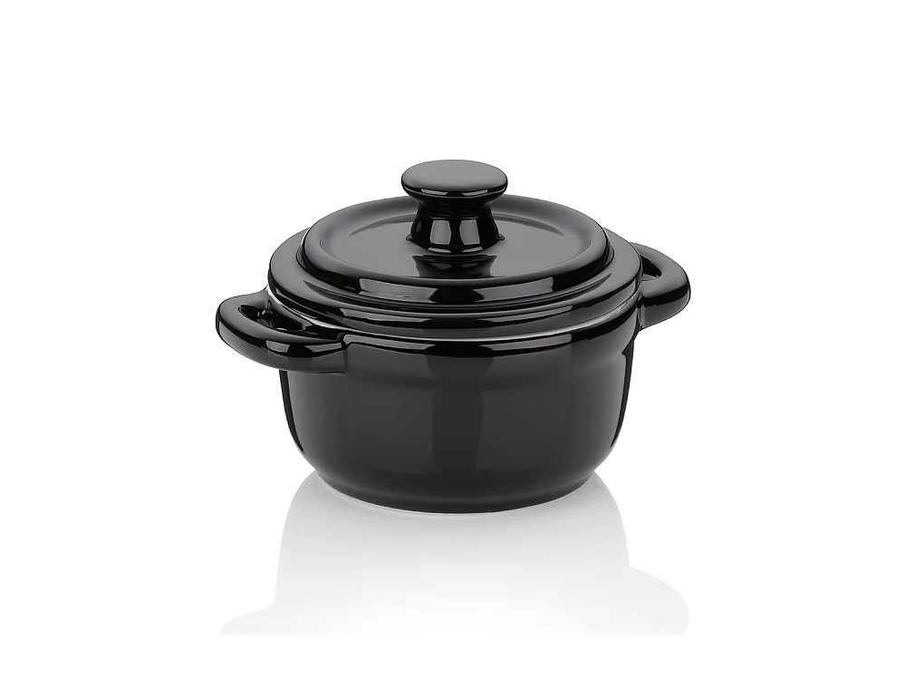 Mini cocotte Malin noir 10 cm