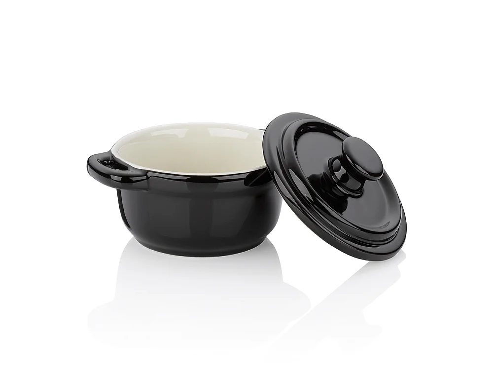 Mini cocotte Malin noir 10 cm