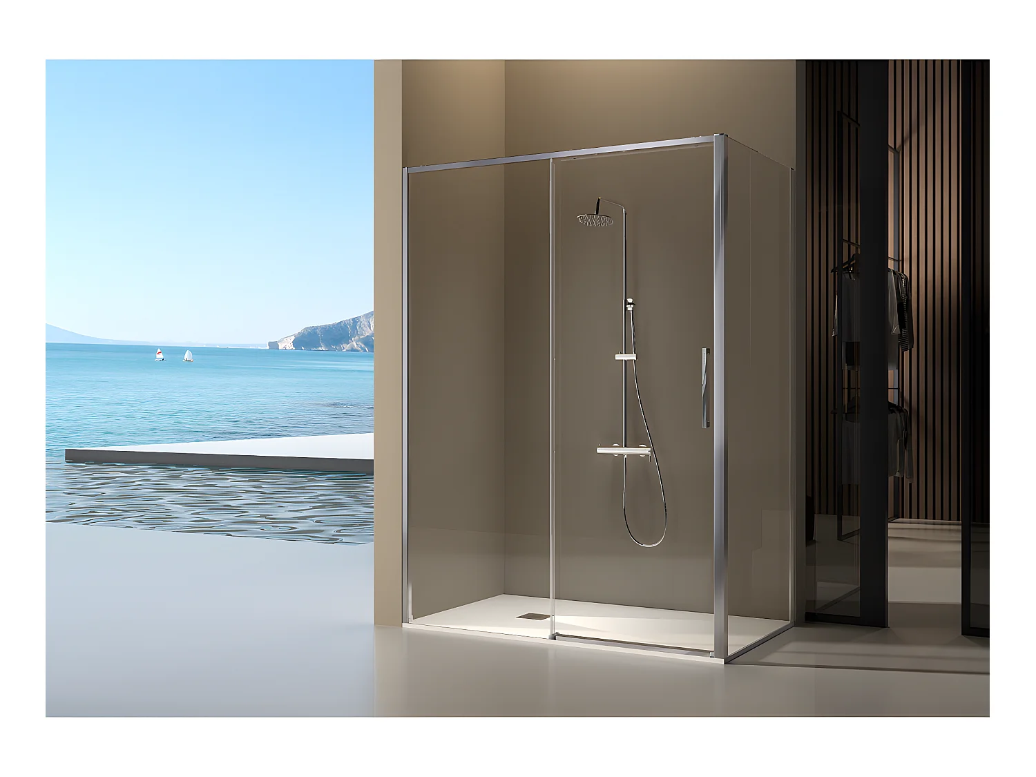 Lateral fijo 76.5-79 cm para DELTA Cromado