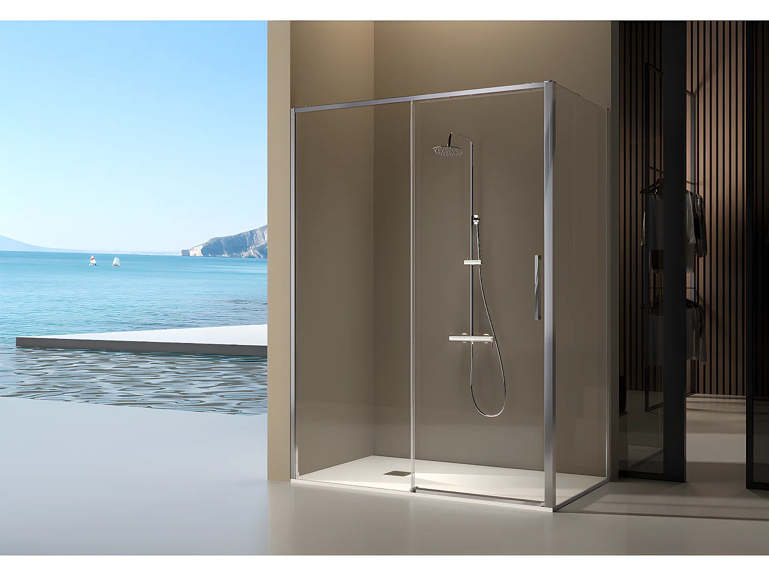 Lateral fijo 76.5-79 cm para DELTA Cromado