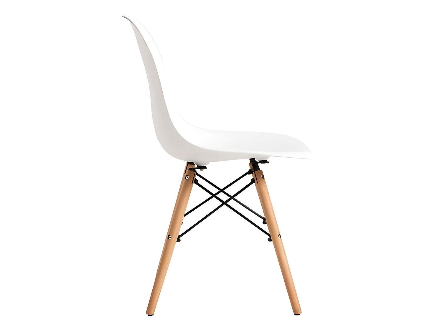 Pack Mesa de Comedor o Cocina + 4 Sillas Admiral + xs-2788 Estilo Nórdico Blancas