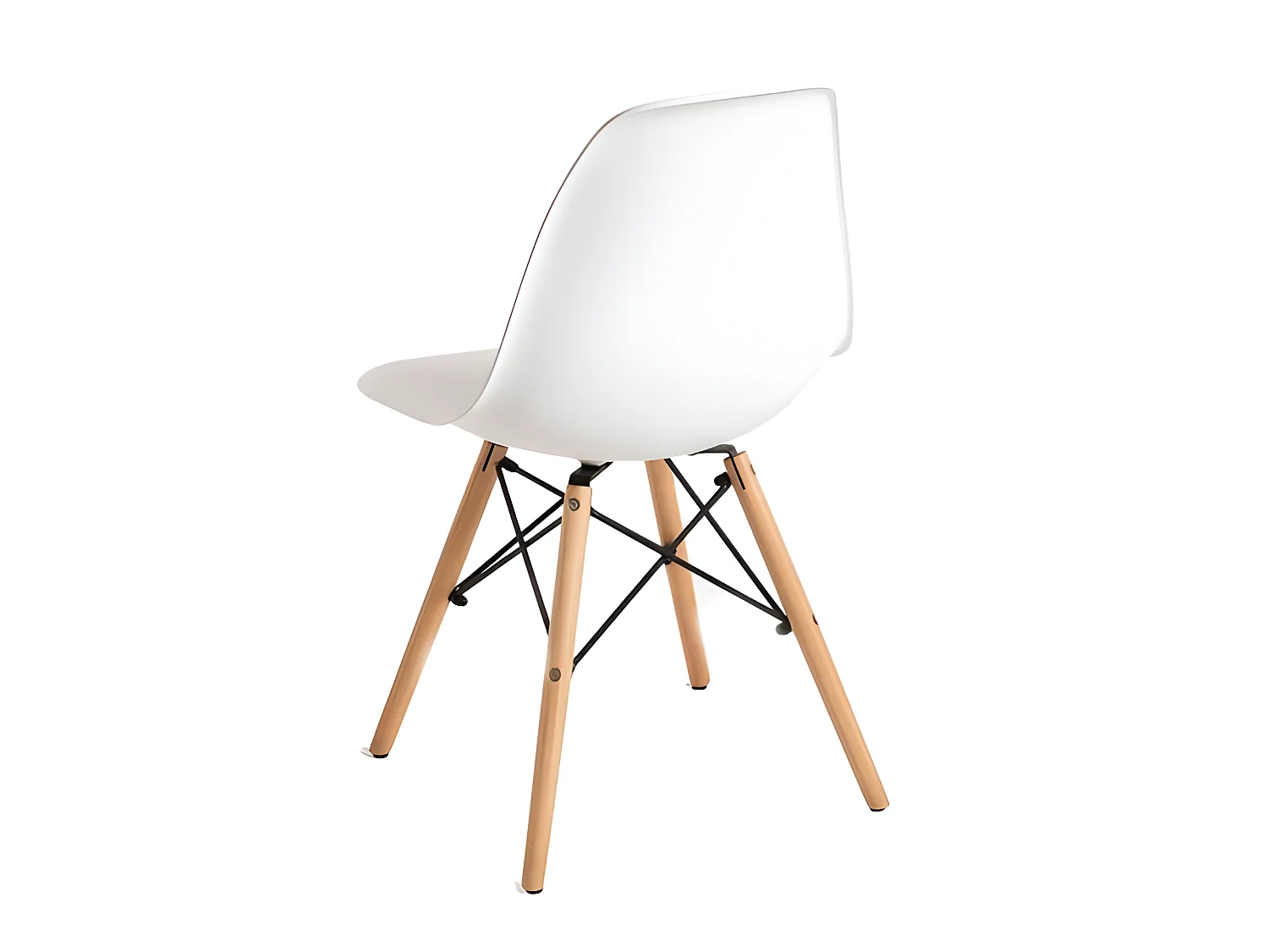 Pack Mesa de Comedor o Cocina + 4 Sillas Admiral + xs-2788 Estilo Nórdico Blancas