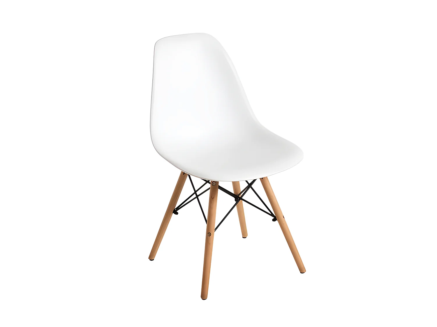 Pack Mesa de Comedor o Cocina + 4 Sillas Admiral + xs-2788 Estilo Nórdico Blancas