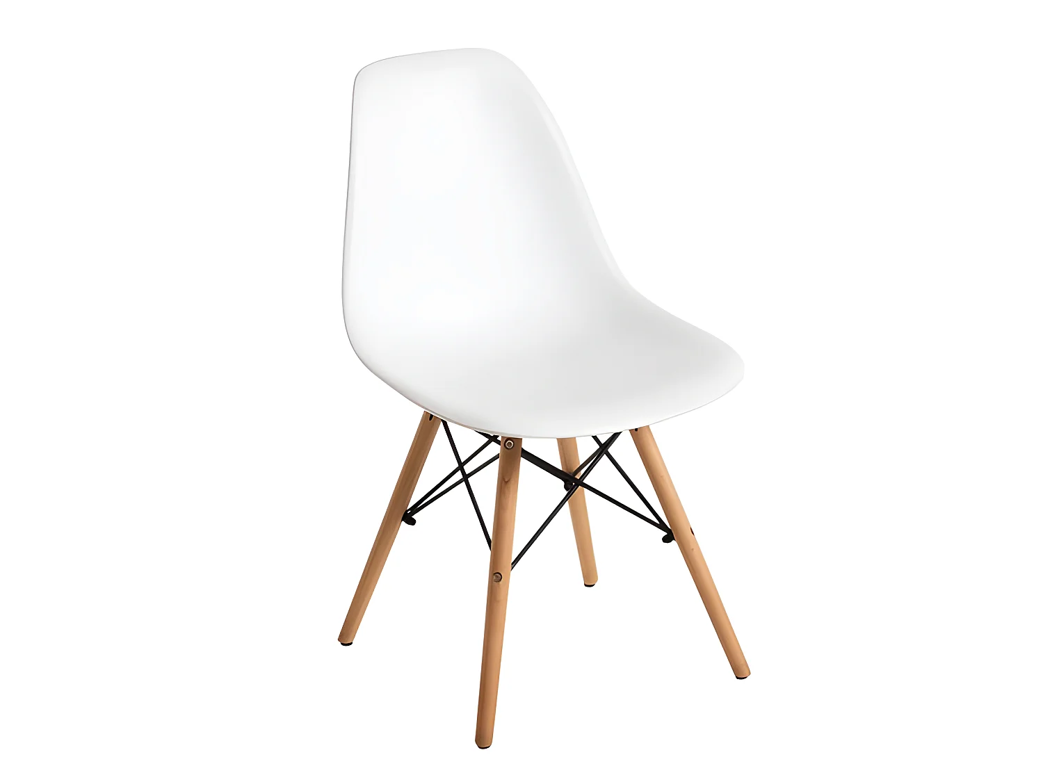 Pack Mesa de Comedor o Cocina + 4 Sillas Admiral + xs-2788 Estilo Nórdico Blancas