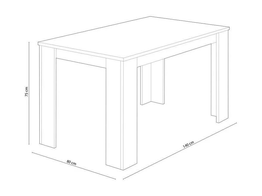 Conjunto Mesa de Jantar ou Cozinha Branco + 4 Cadeiras de Couro Sintético/metal Branco