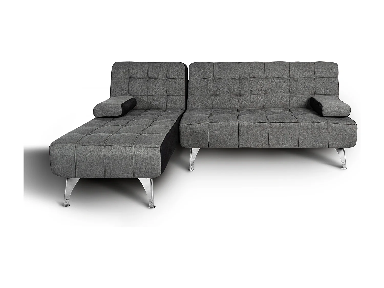 Sofa Cama Chaise Longue XS 198cm Gris Oscuro