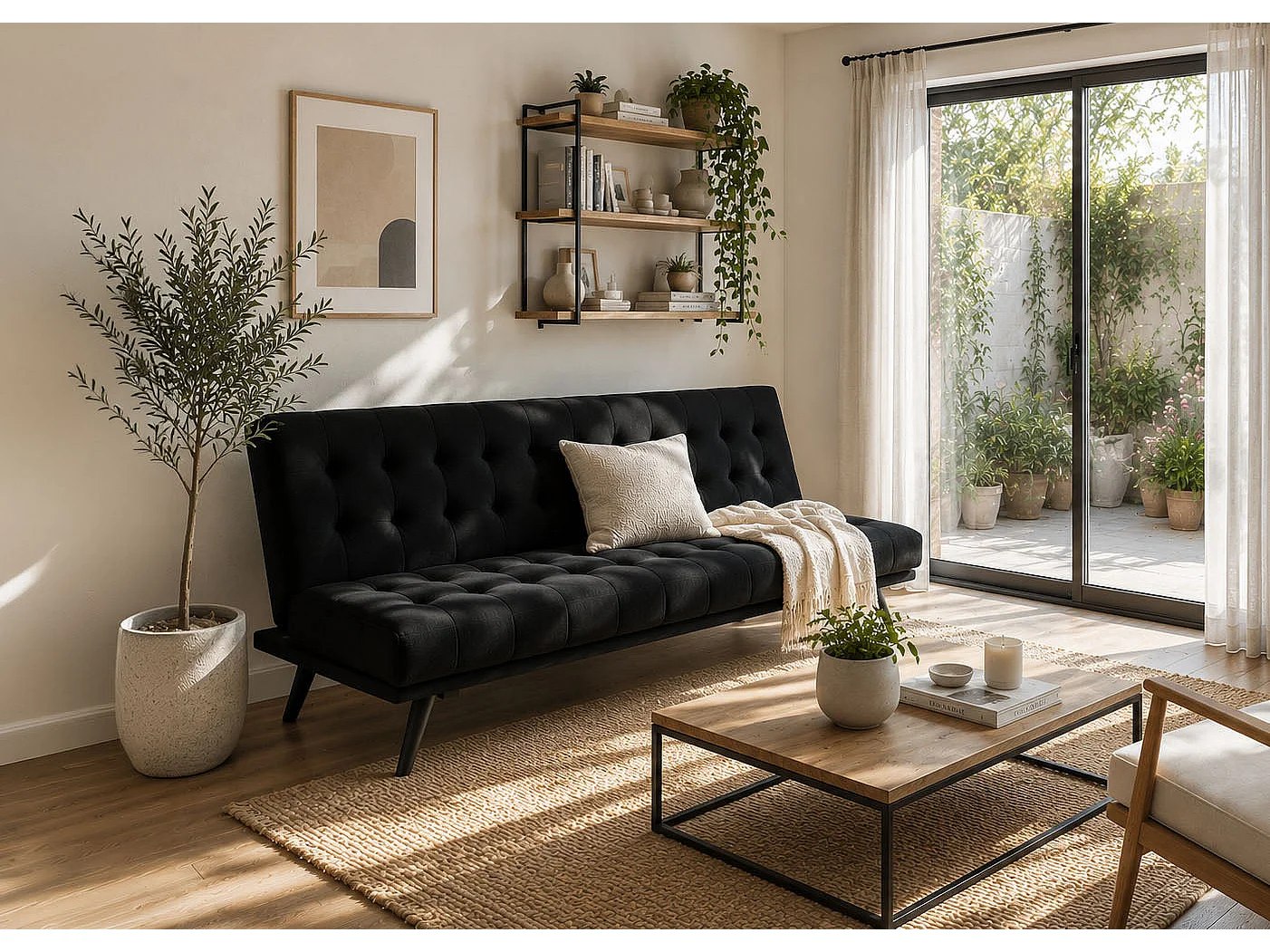 Sofá-Cama Nahia 168cm Cinza