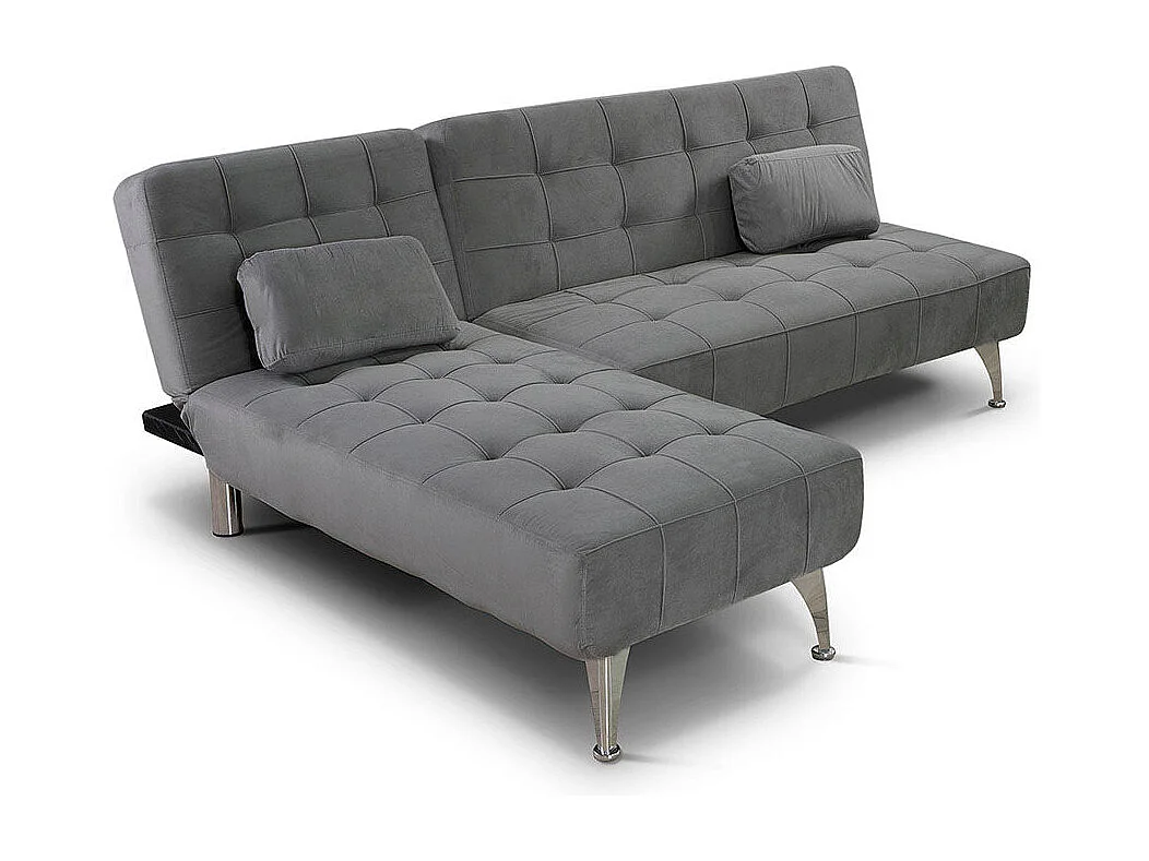 Sofá-Cama Chaise Longue XS 198cm Cinza