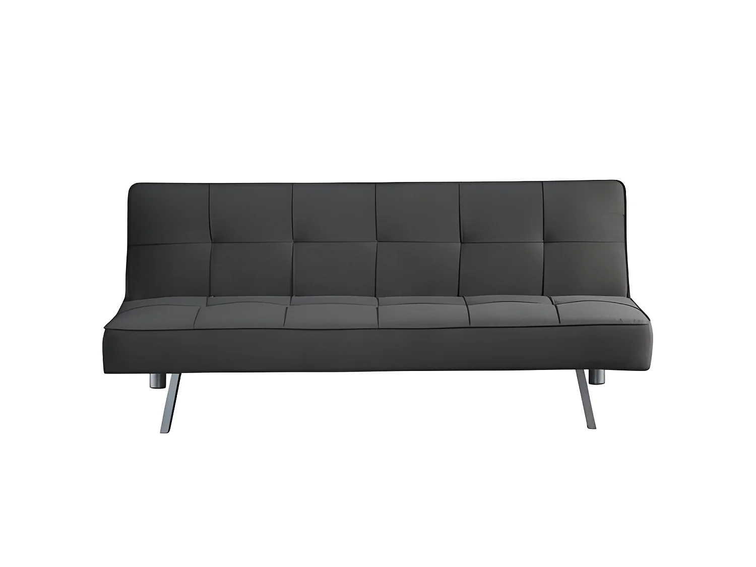 Sofá cama 2 lugares Ainhoa ​​​​Clic Clac tecido 175x74cm Cinza