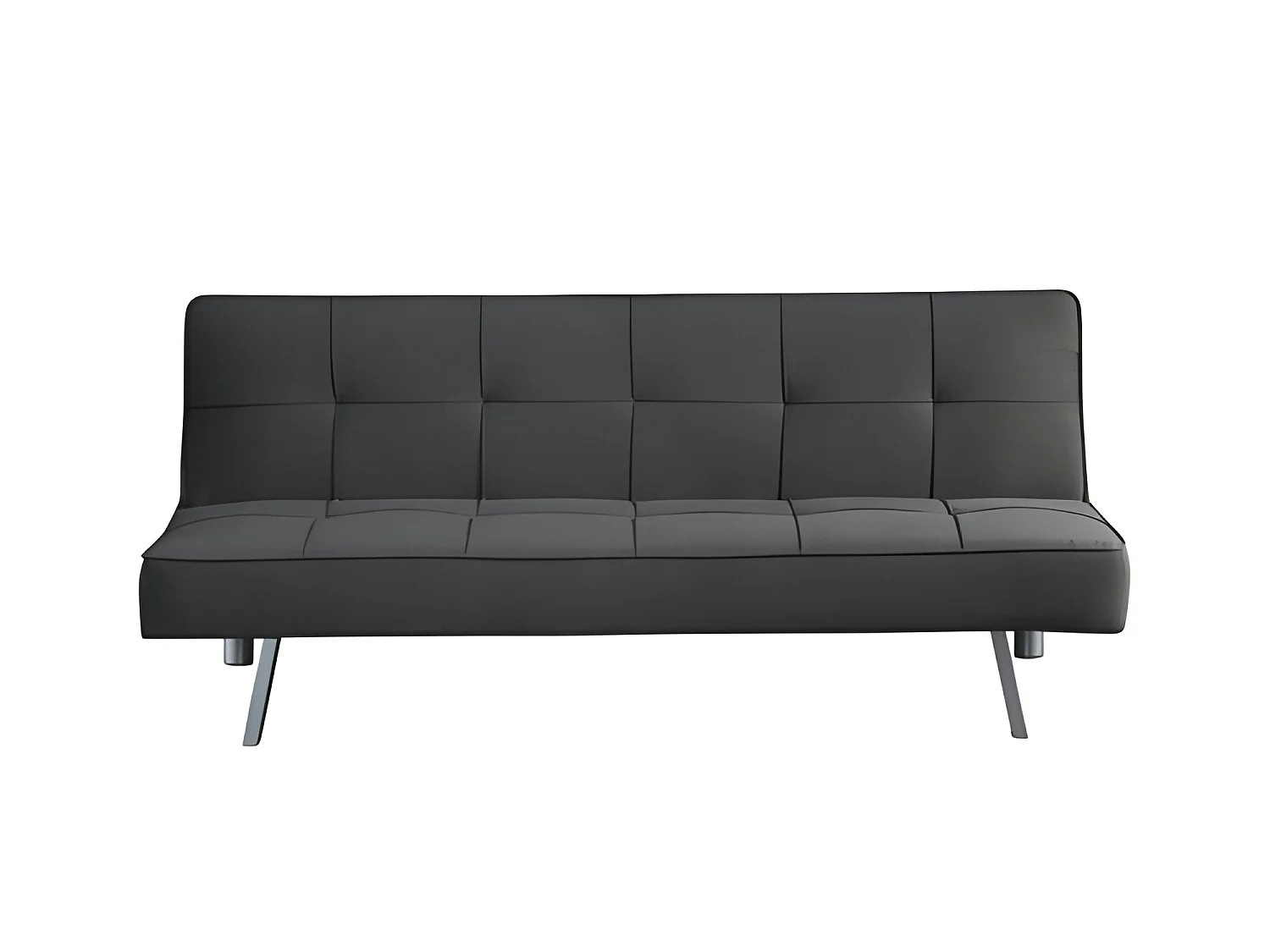 Sofá cama 2 lugares Ainhoa ​​​​Clic Clac tecido 175x74cm Cinza