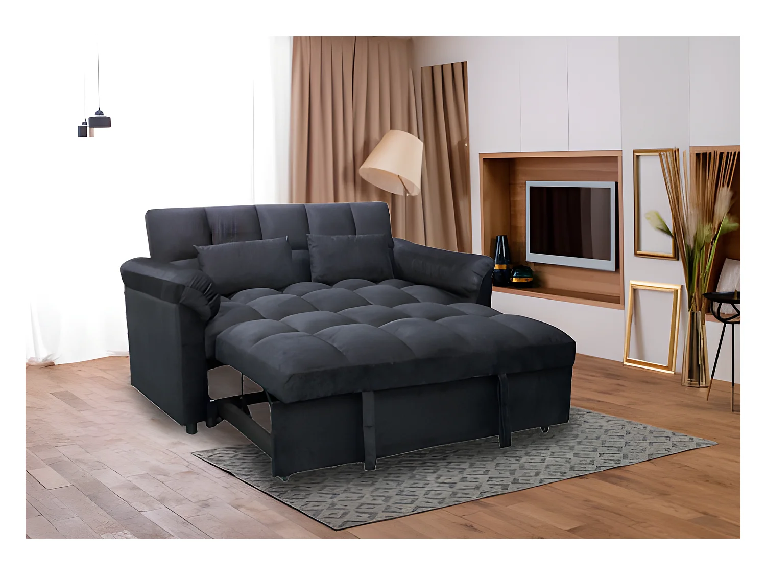 Sofa Cama de Matrimonio 161x88cm (Cama: 135x190cm) Tokio