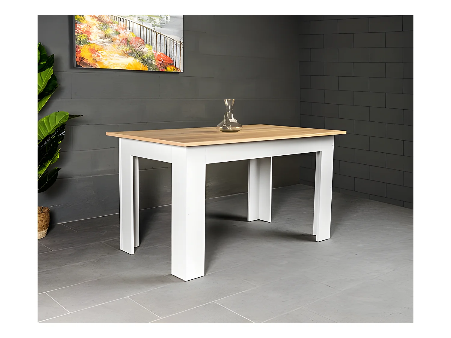 Mesa de Jantar ou Cozinha Almirante 140x80cm branca