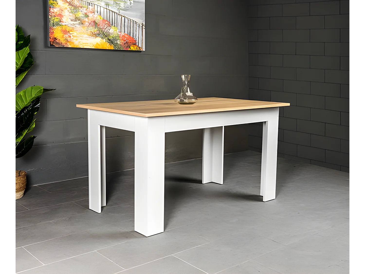 Mesa de Comedor o Cocina Admiral 140x80cm blanco