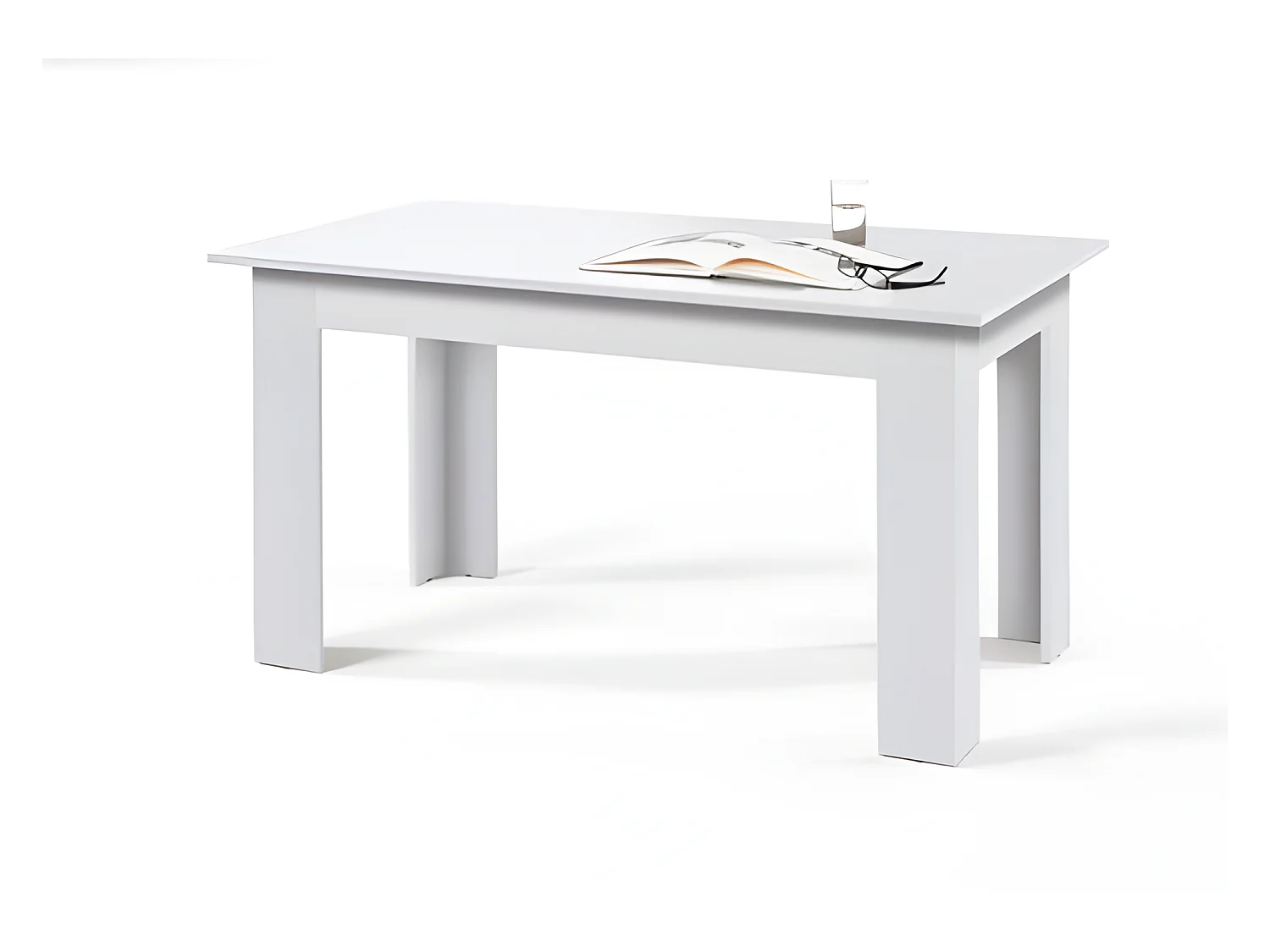 Mesa de Jantar ou Cozinha Almirante 140x80cm branca