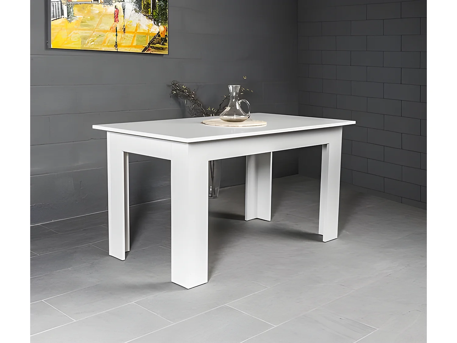 Mesa de Comedor o Cocina Admiral 140x80cm blanco