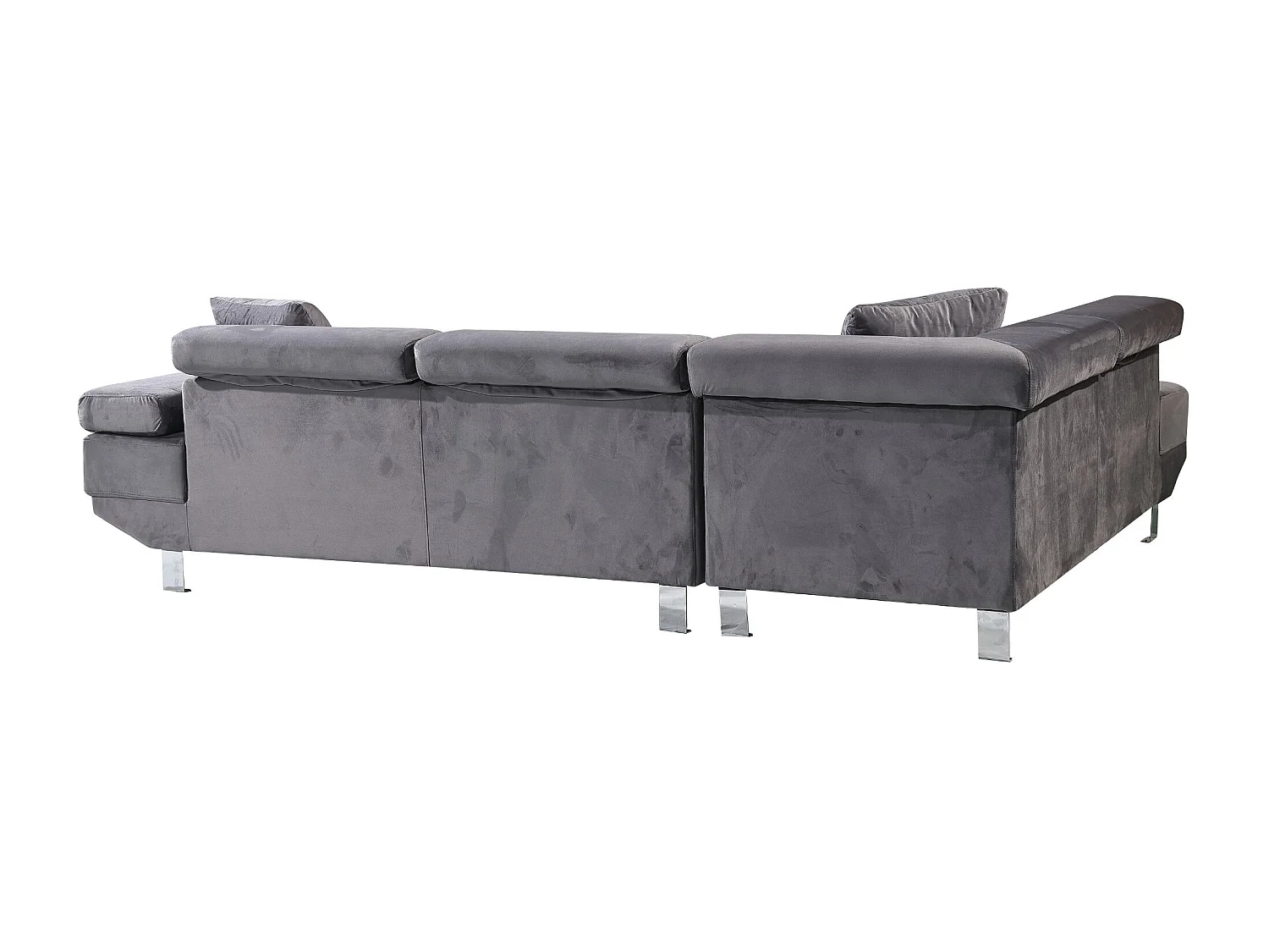 Sofa Chaise Longue Rinconera Daniela 262cm Gris, Chaise Izquierdo