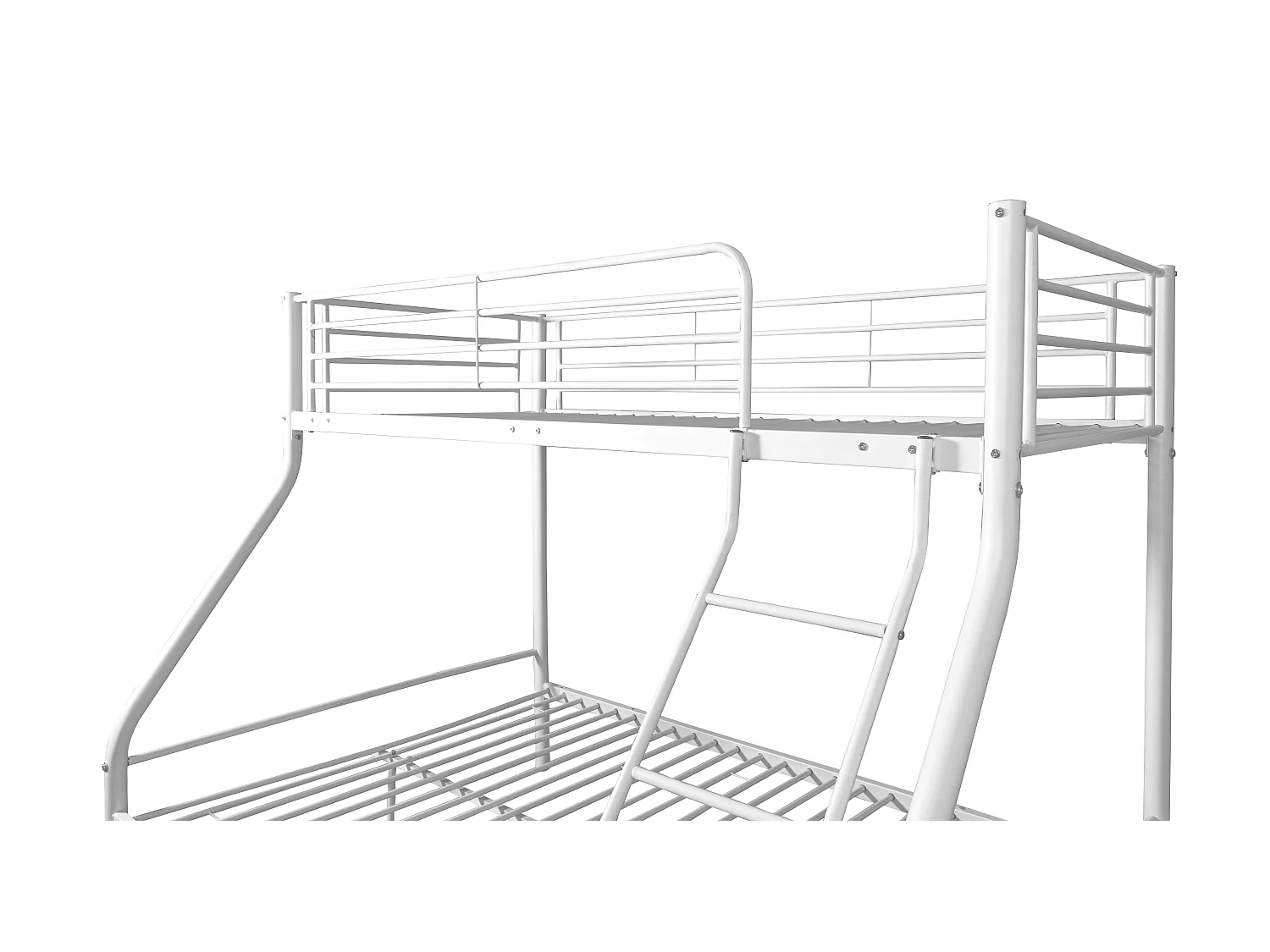 Litera matrimonial metálica para 3 personas,200x145x96cm color blanco