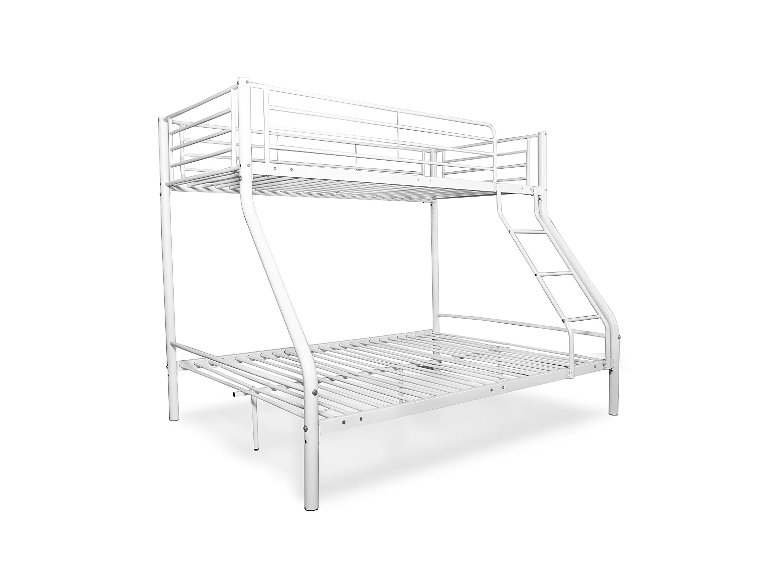 Litera matrimonial metálica para 3 personas,200x145x96cm color blanco