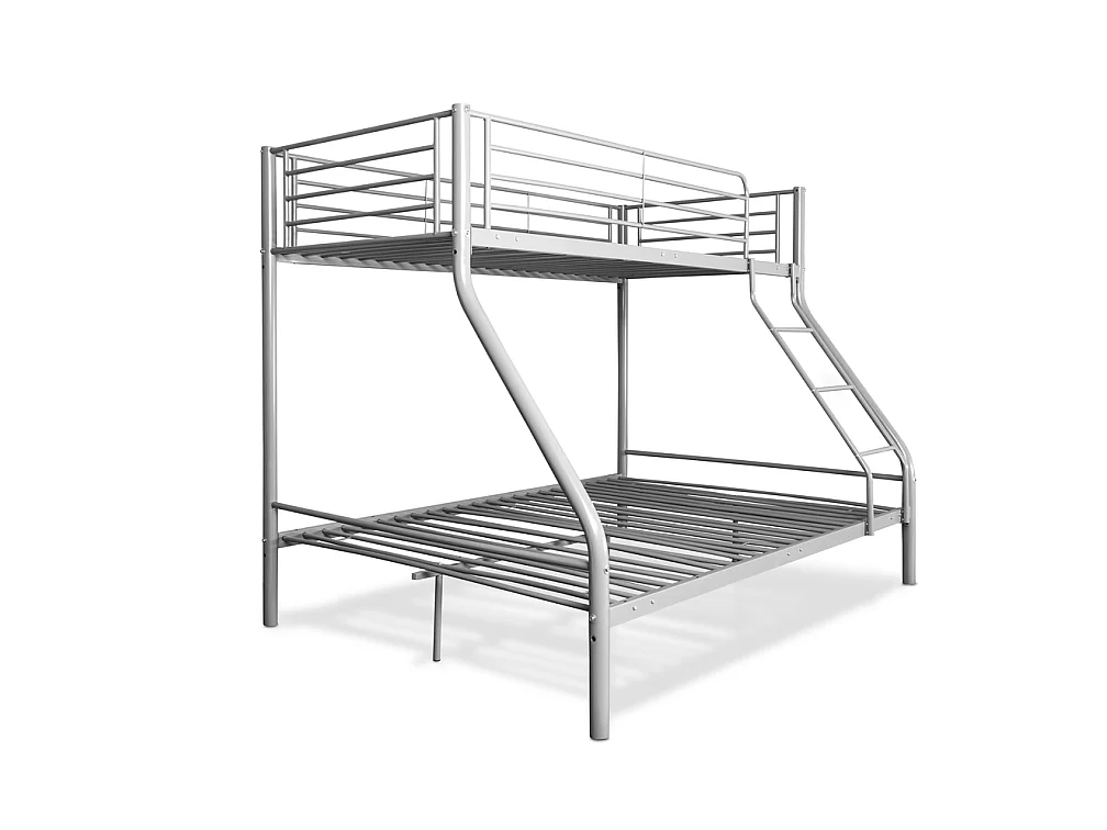 Beliche duplo metálico e individual para 3 pessoas na cor cinza