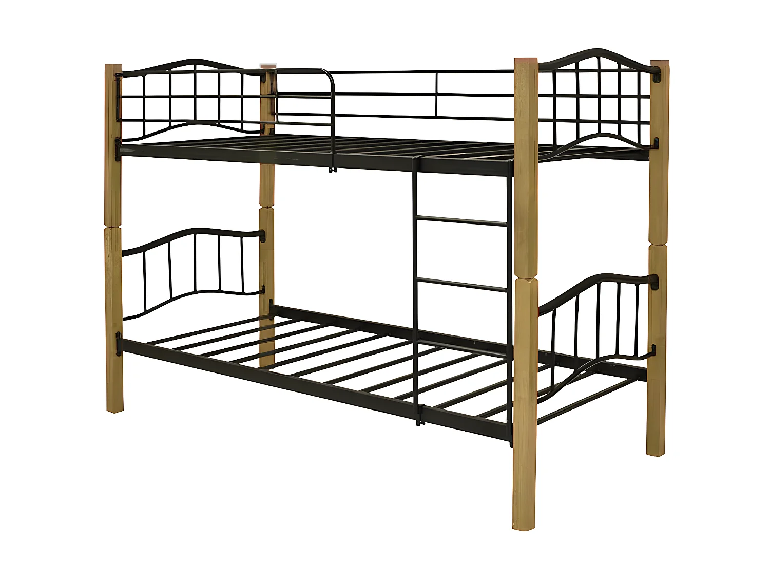 Litera Doble Cama de Madera y Metal de 90x190 cm