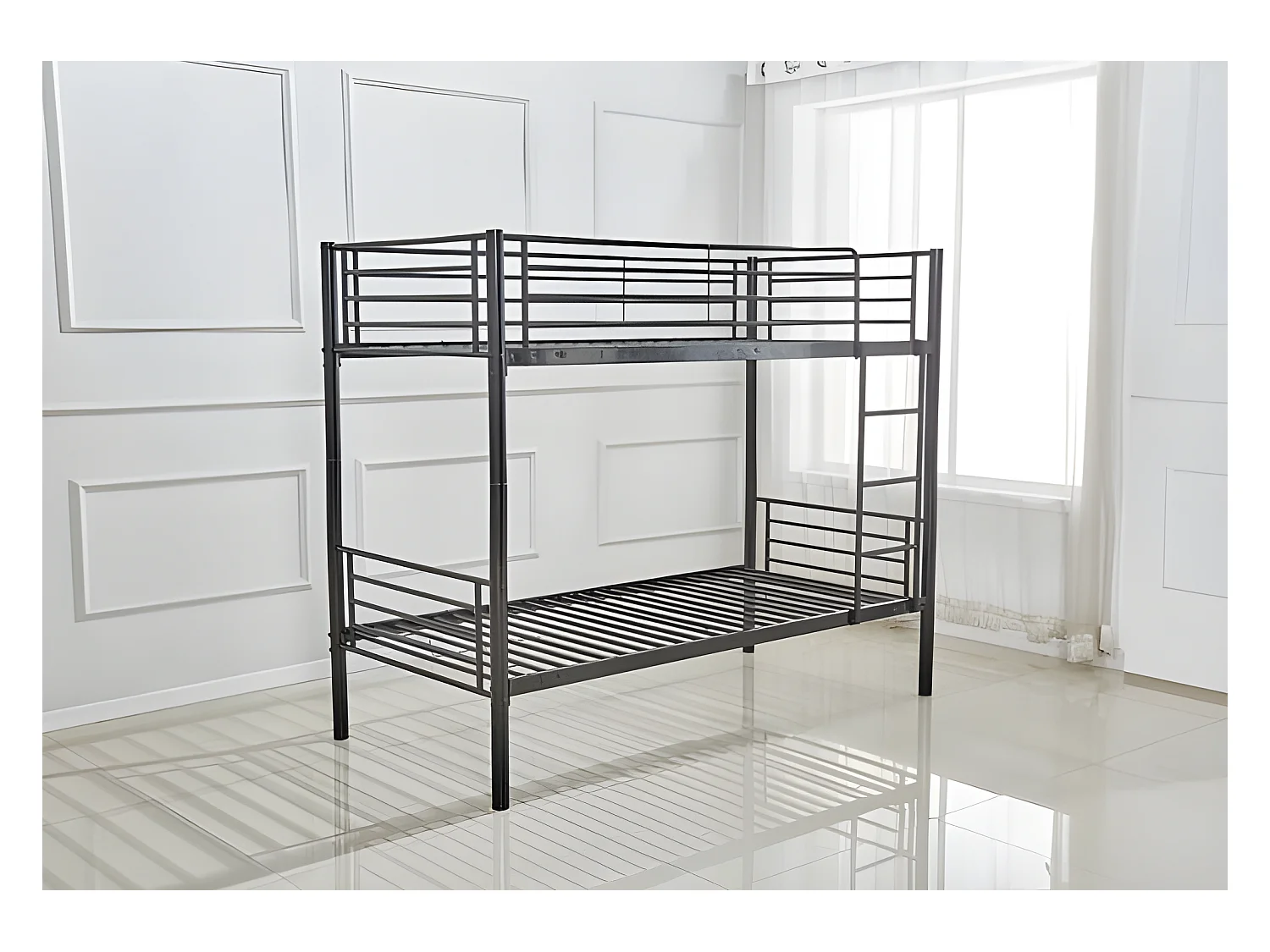 Oferta: Litera Metalica Doble Cama de 90x190 cm + 2 Colchones