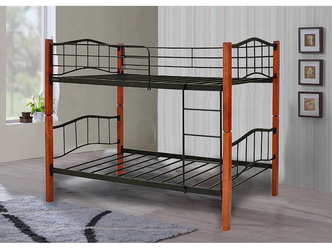 Beliche Duplo 90cm Madeira e Metal, Carvalho (90x190cm)