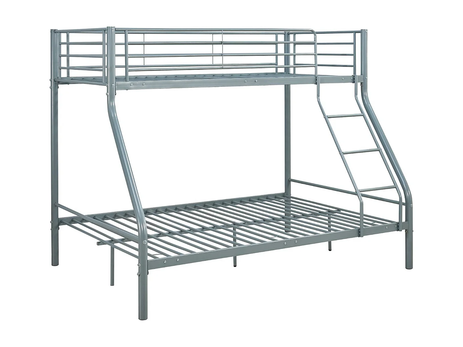 Beliche duplo e solteiro de metal para 3 pessoas, preto