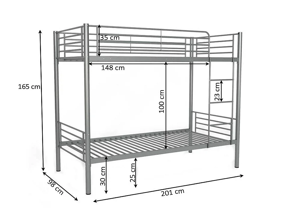 Beliche Duplo 90cm Metal AS-110 Branco