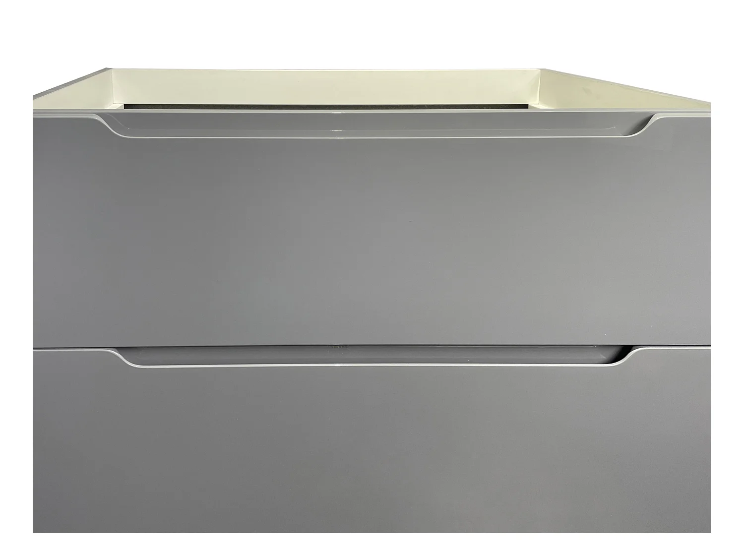 Meuble simple vasque suspendu - Gris - 80 cm - STEFANIE