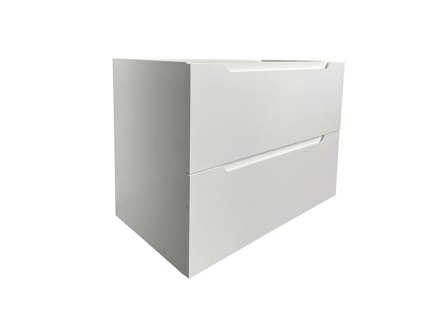 Meuble simple vasque suspendu - Blanc - 80 cm - STEFANIE