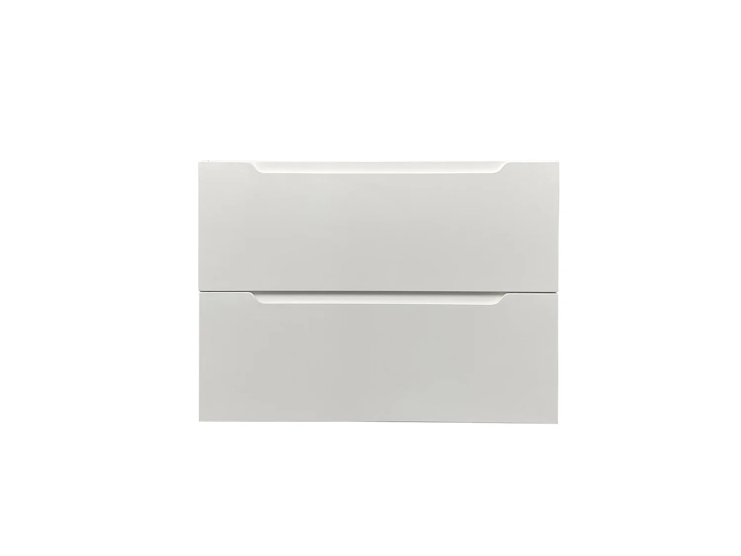 Meuble simple vasque suspendu avec colonne - Blanc - 80 cm - STEFANIE