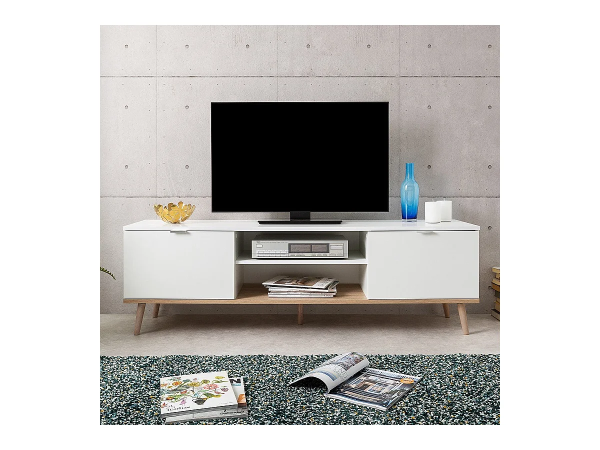 Mueble de TV 2 puertas A160 cm - Copenhague