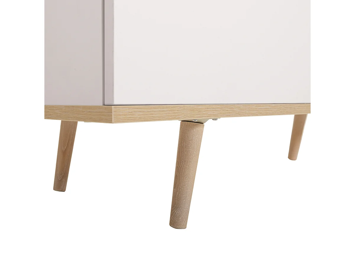 Meuble TV 2 Portes 2 Niches L160 cm - COPENHAGUE