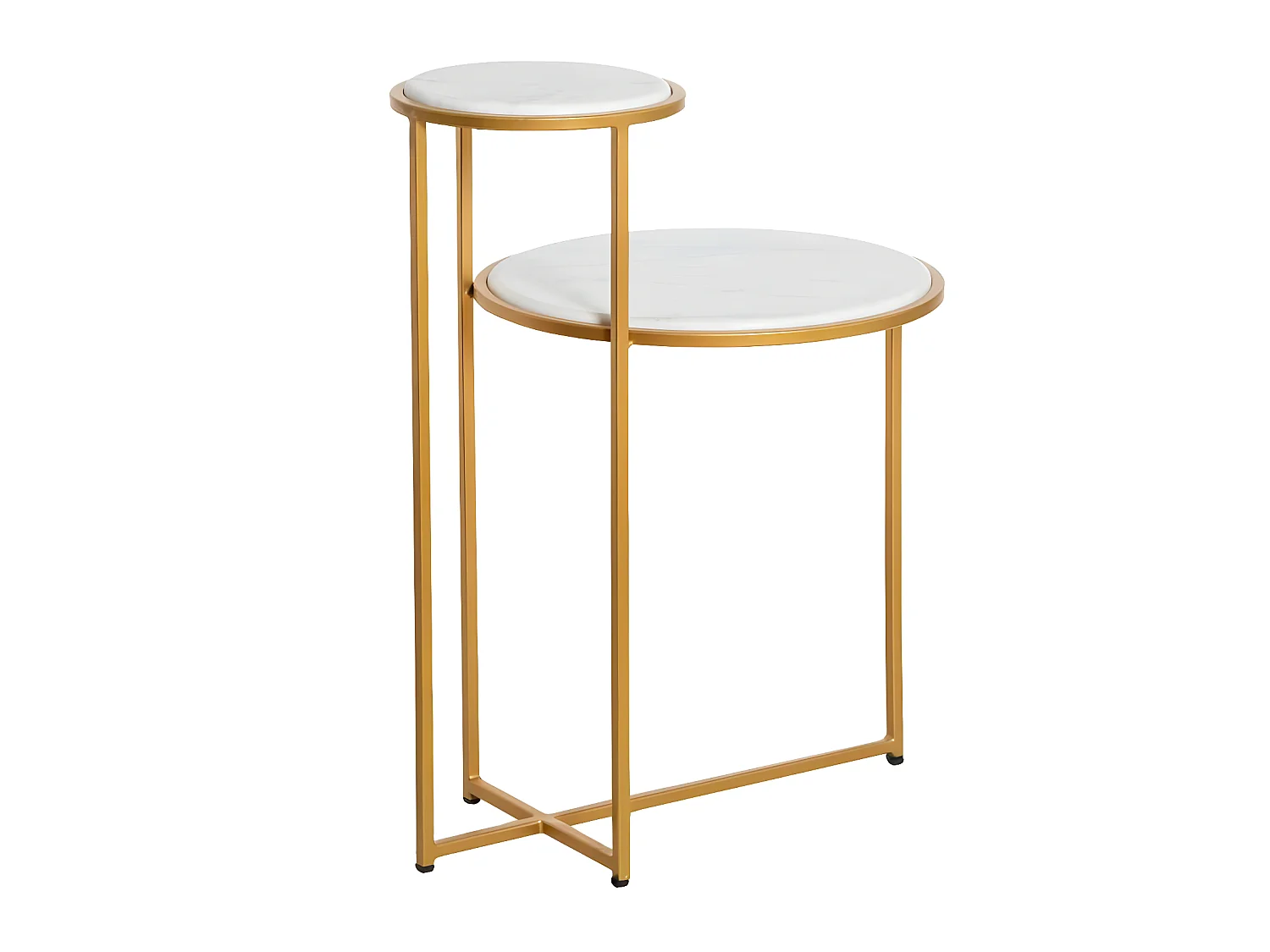 Bout de canapé en marbre Rosita