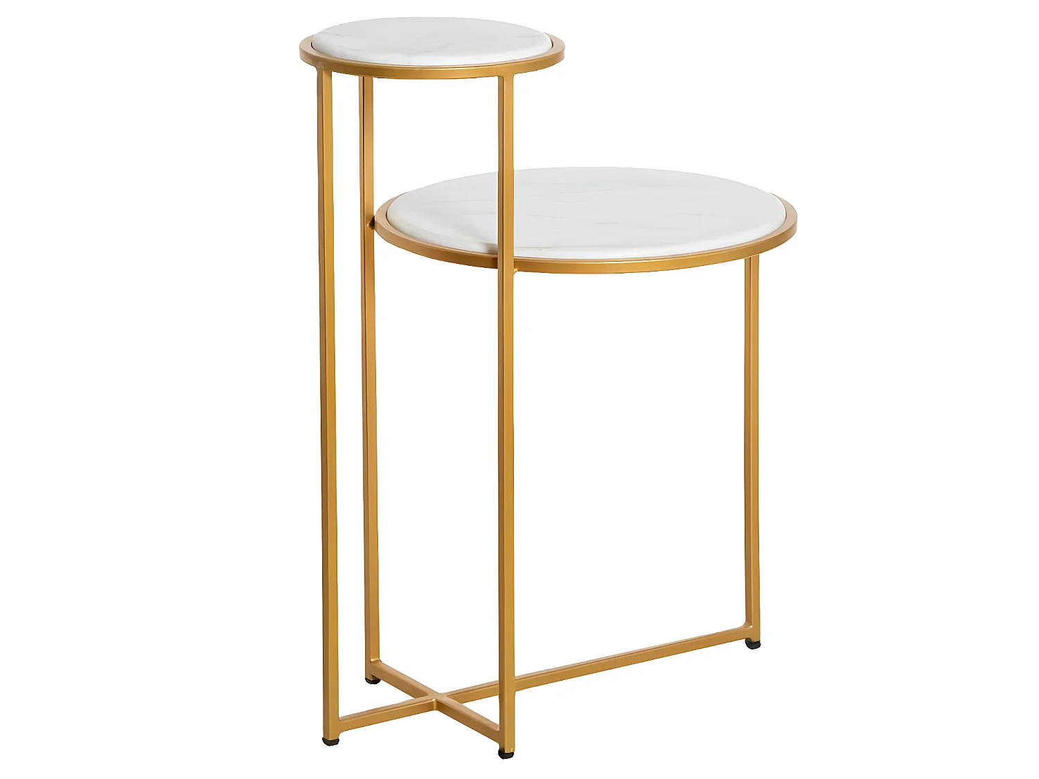 Bout de canapé en marbre Rosita