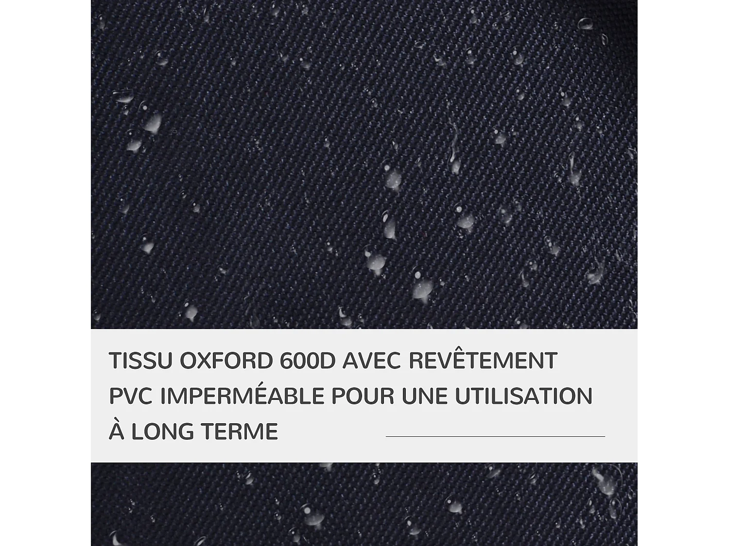 Poussette buggy pour chiens 75L x 46l x 94H cm pliable imperméable tissu 600D Oxford 4 roues noir