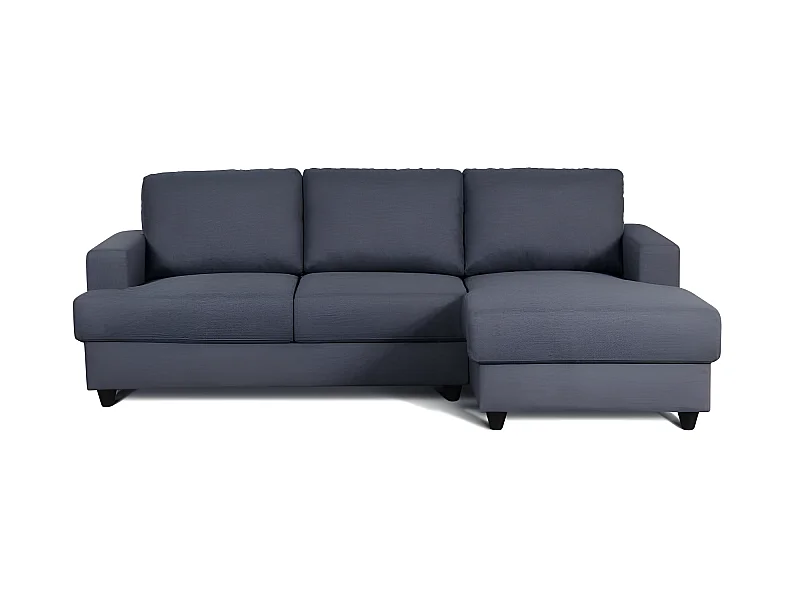 Paul 4-zits hoekbank rechts - Antracietgrijze stof 215 x 140 cm