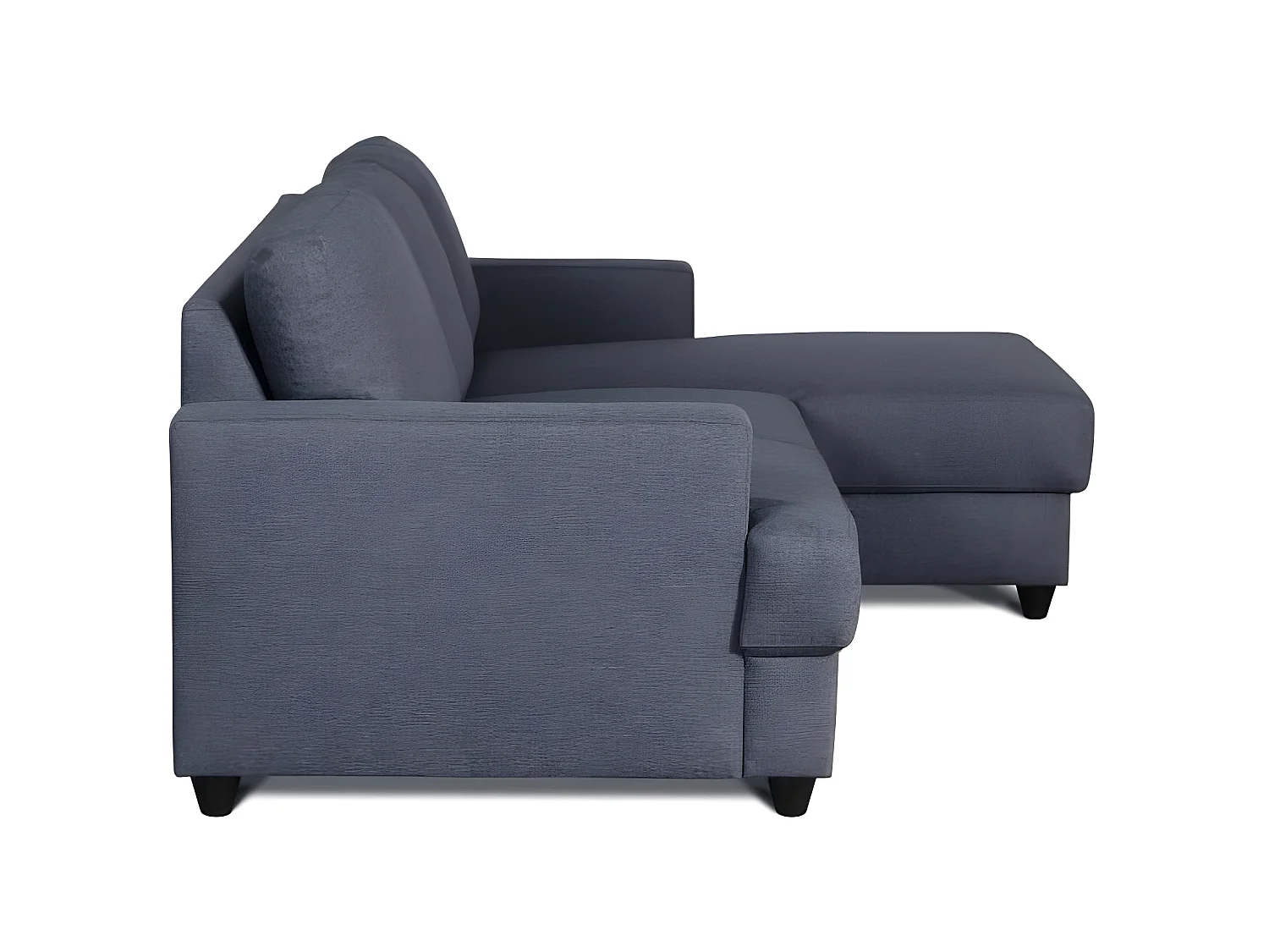 PAUL Canape dangle droit 4 places - Tissu gris anthracite - Contemporain - L 215 x p 140 cm