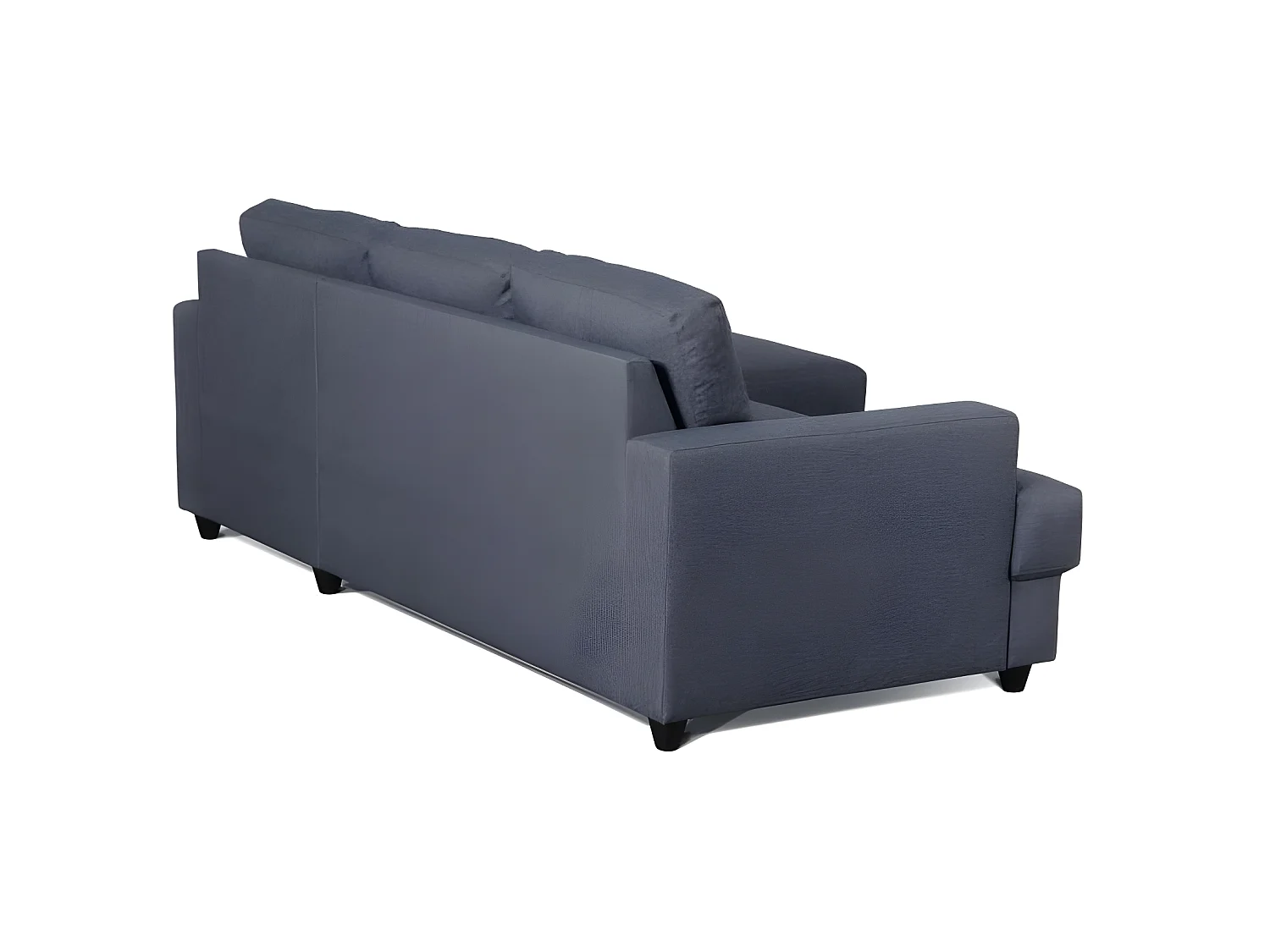 PAUL Canape dangle droit 4 places - Tissu gris anthracite - Contemporain - L 215 x p 140 cm