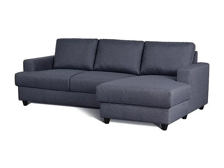 PAUL Canape dangle droit 4 places - Tissu gris anthracite - Contemporain - L 215 x p 140 cm