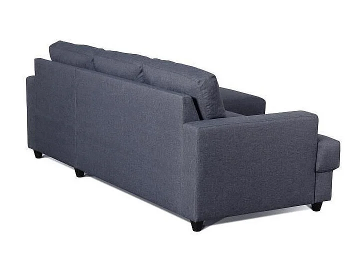 PAUL Canape dangle droit 4 places - Tissu gris anthracite - Contemporain - L 215 x p 140 cm