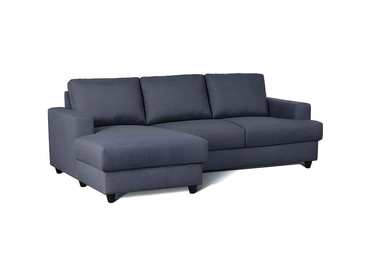 Hoekbank links 4-zits - Antracietgrijze stof - 215 x 140 cm