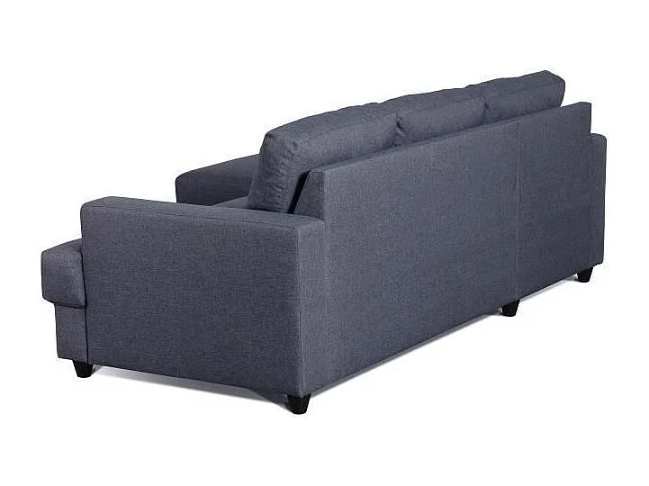 PAUL Canape dangle gauche 4 places - Tissu gris anthracite - Contemporain - L 215 x P 140 cm